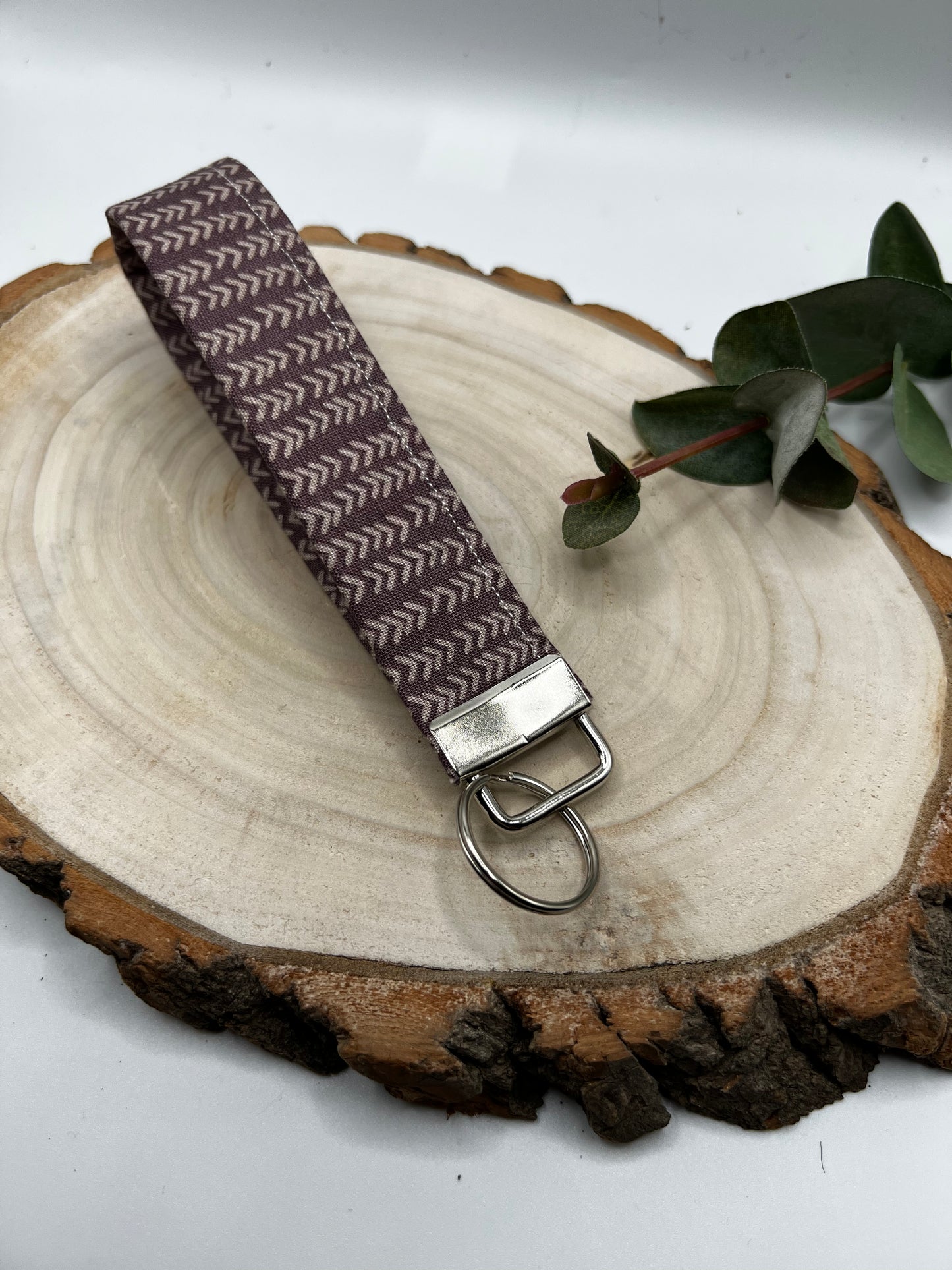 Brown & Tan Arrow Keychain Wristlet