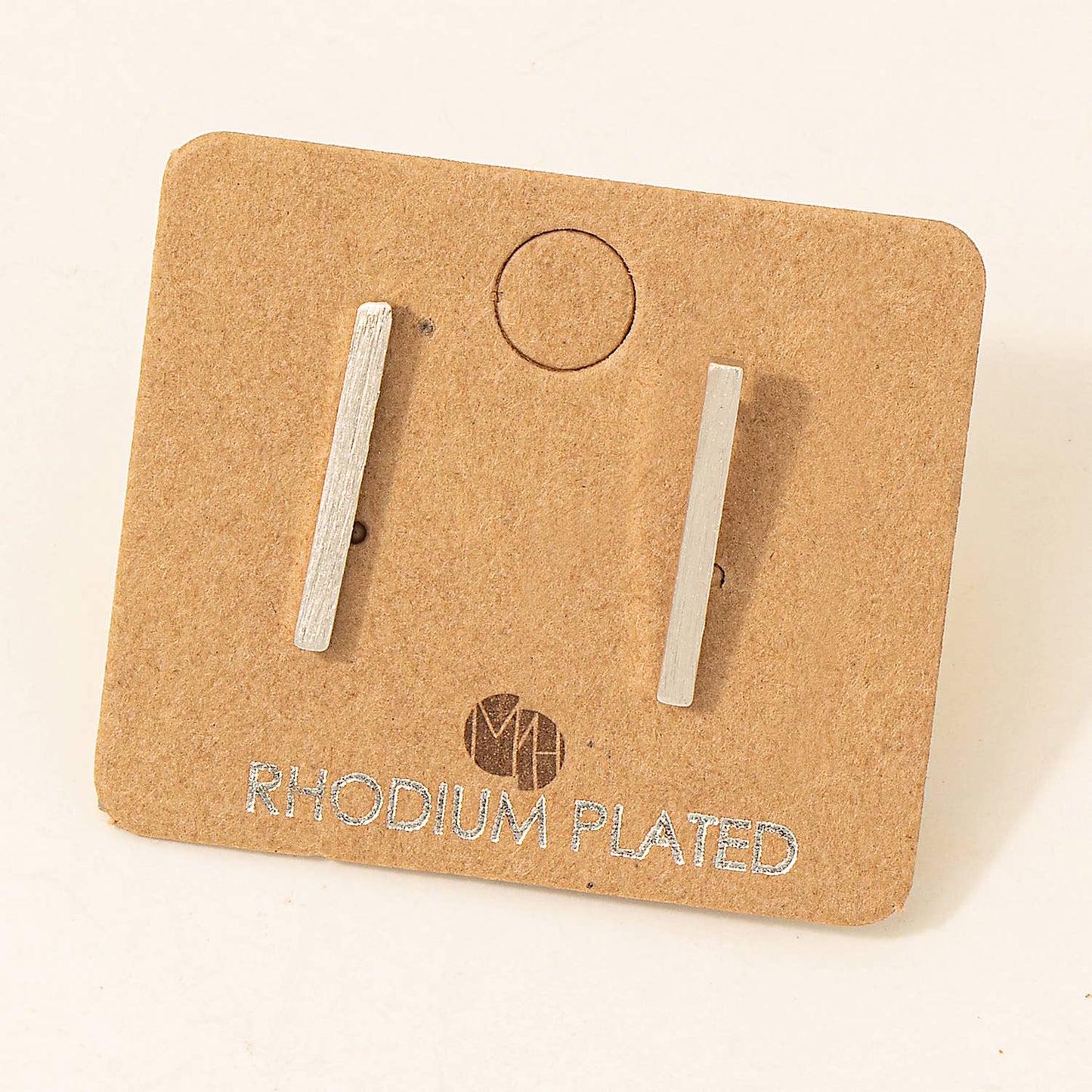 Dainty Silver Bar Studs