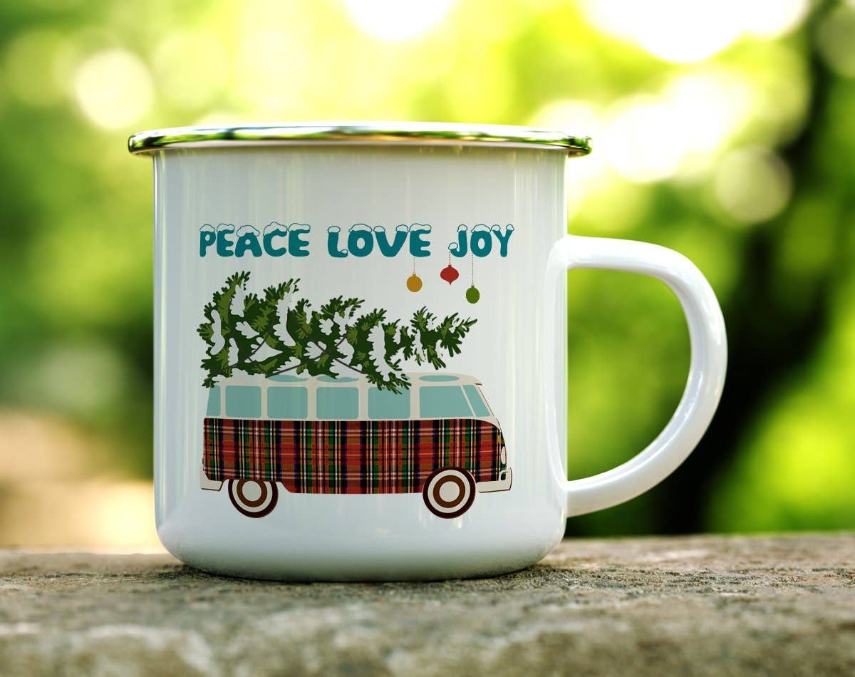 Retro Christmas 16 oz Camp Mug