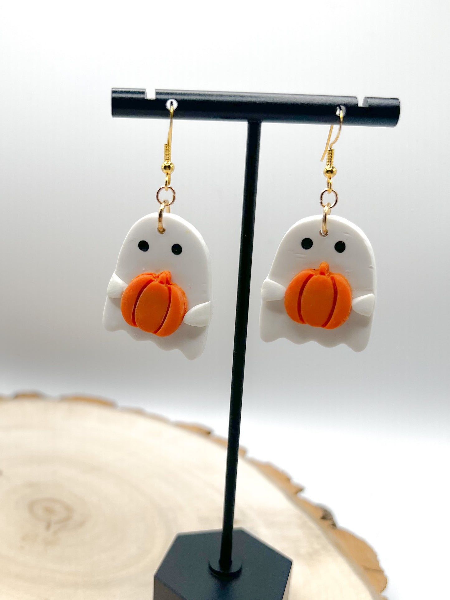 Ghost Pumpkin Dangles