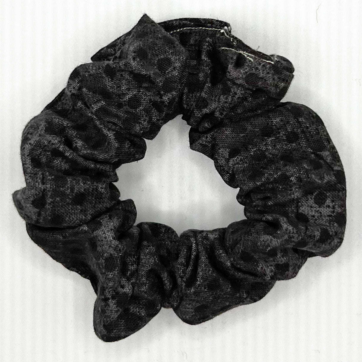 Black Polka Dots Scrunchie