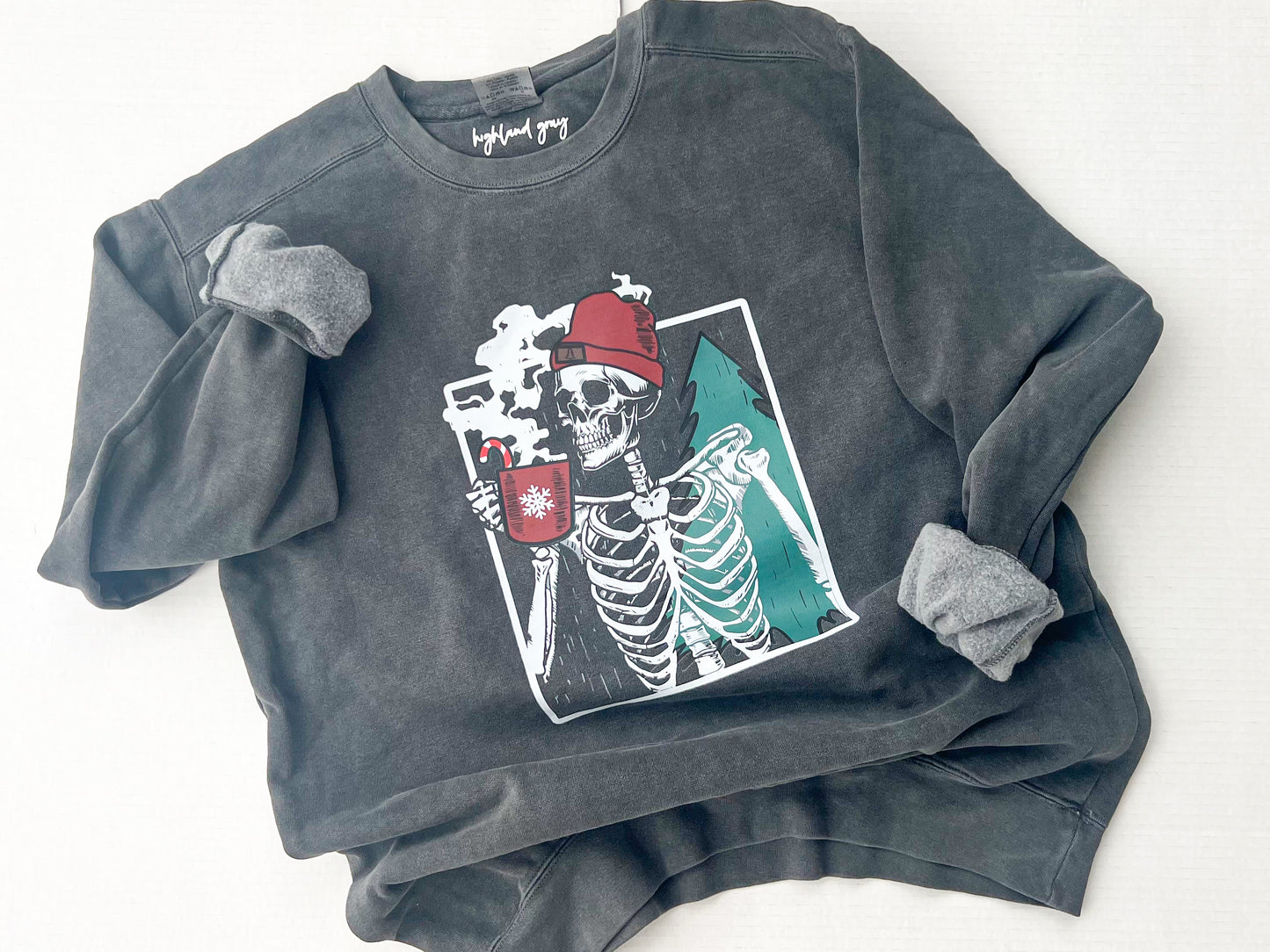 Christmas Skelly Coffee Crewneck
