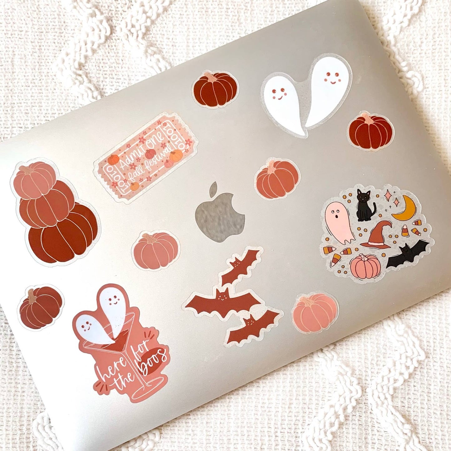 Clear Halloween Bats Sticker, 3x2 in. | Fall