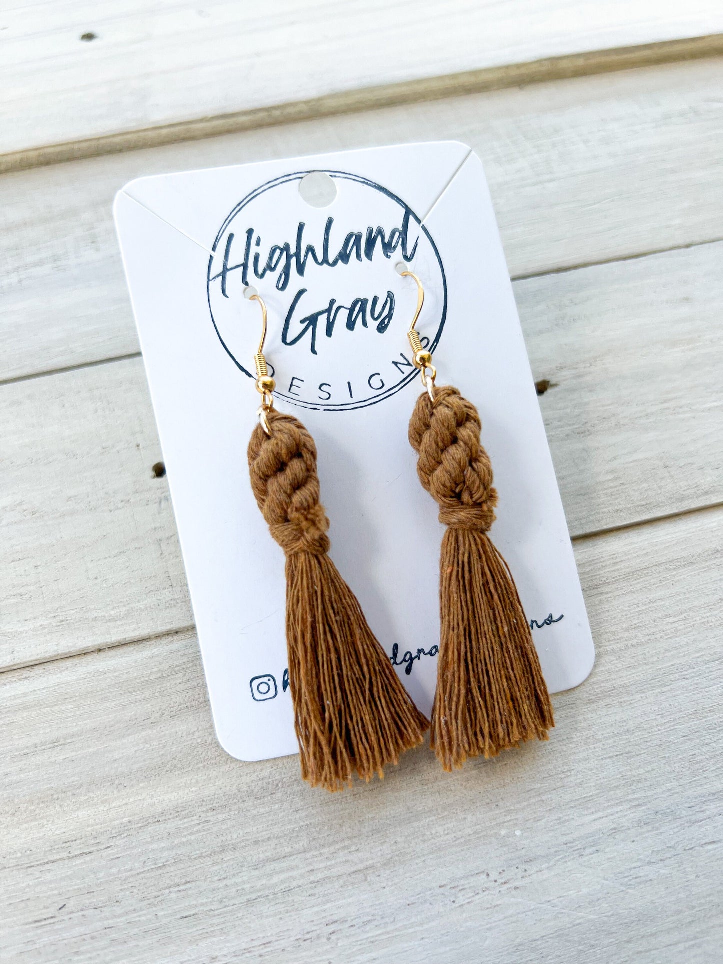 Macrame Tassle Earrings | Boho Earrings | Fringe Earrings | Gold Earrings | Silver Earrings | Bohemian Jewelry