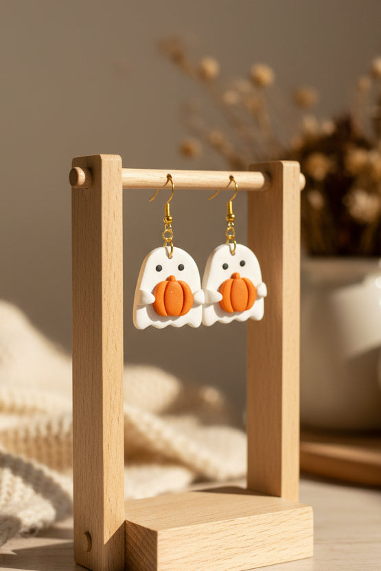 Ghost Pumpkin Dangles