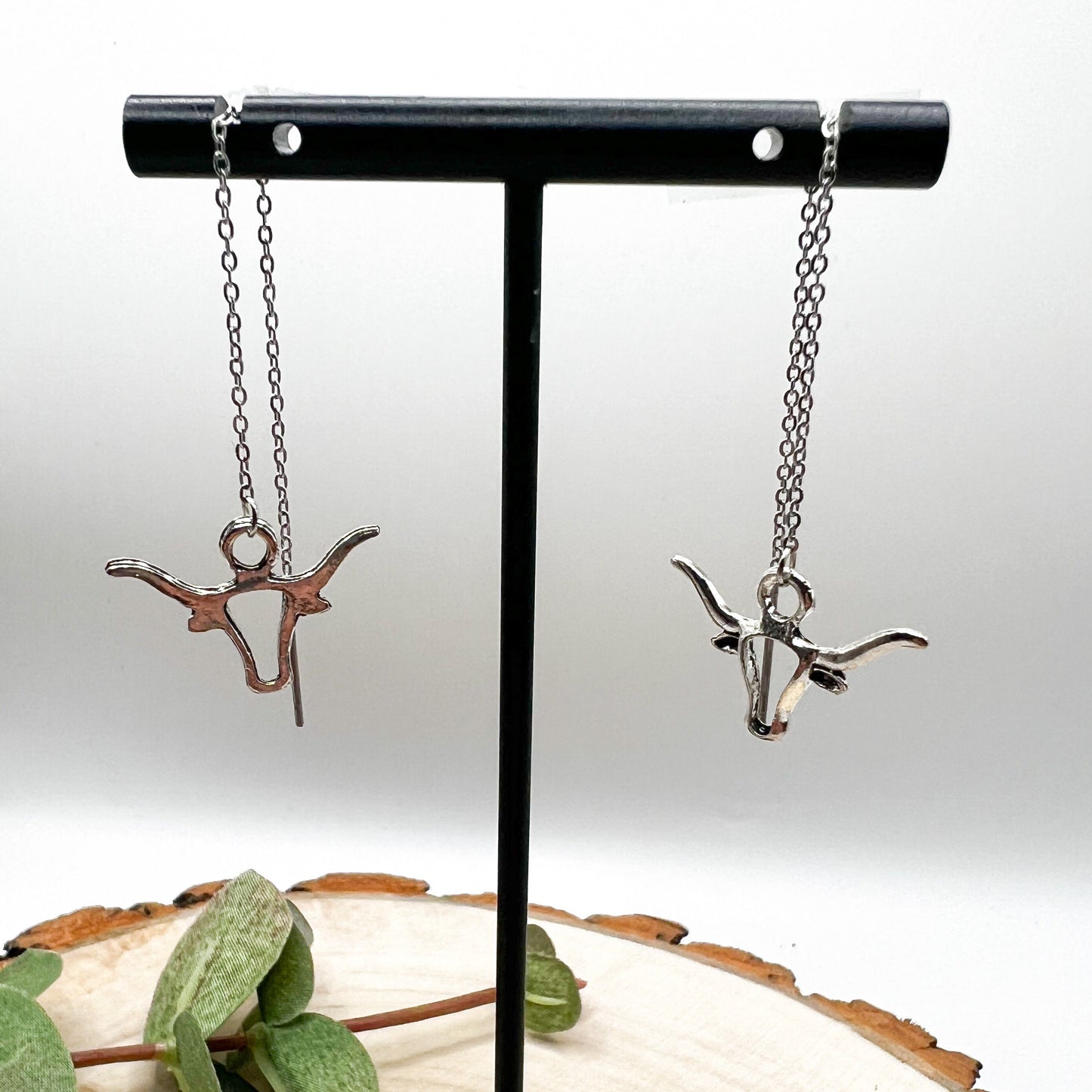 Western Longhorn Wire Thread Earrings | Thread Western Earrings | Western Earrings | Rodeo Earrings