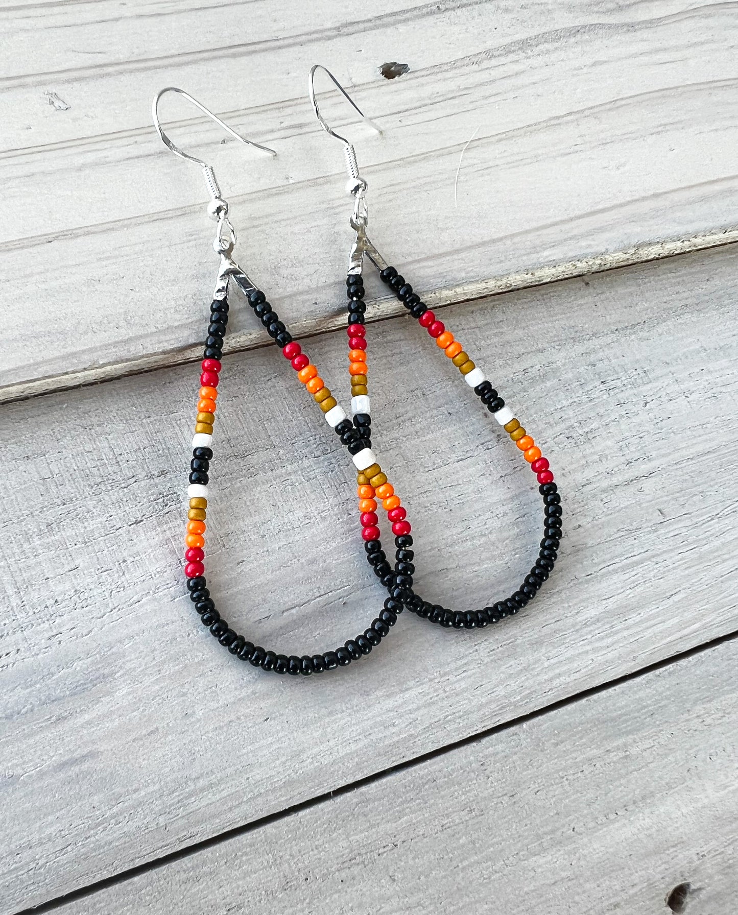Octoberfest Aztec Teardrop Earrings