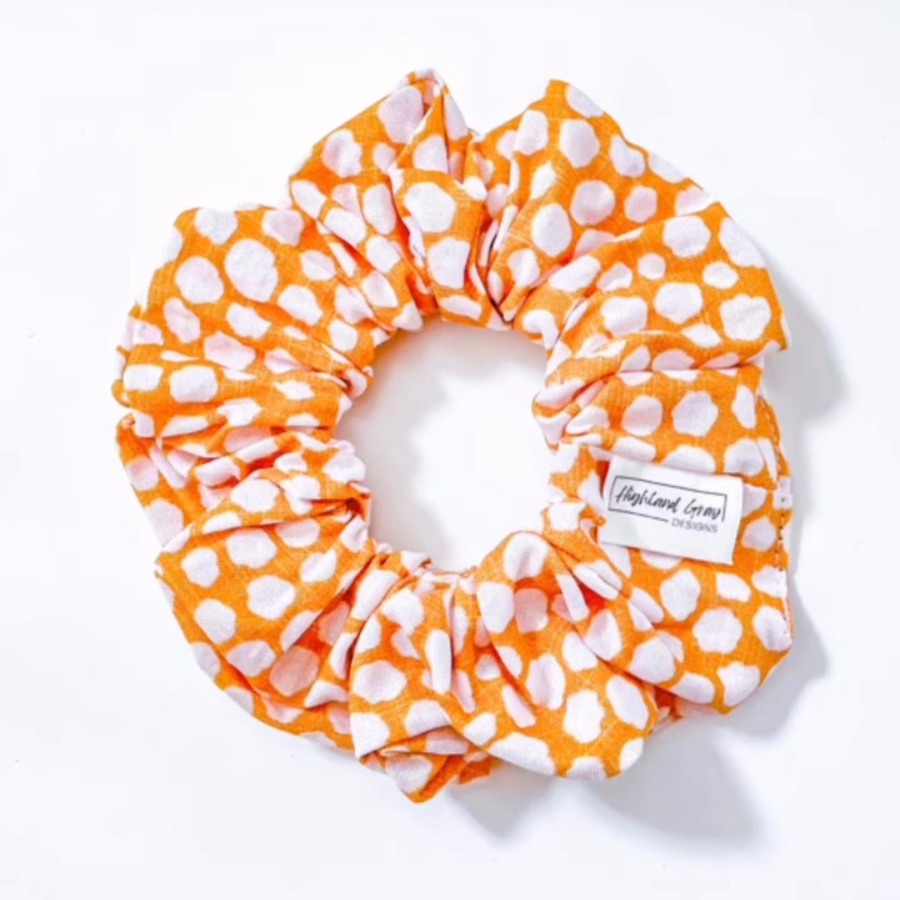 Mustard Speckled Scrunchie