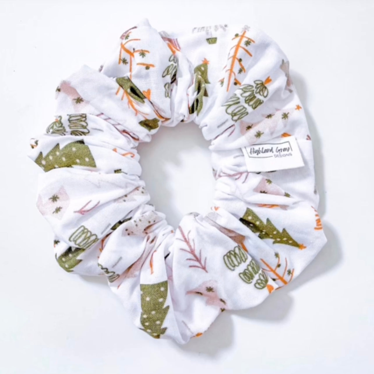 Boho Christmas Tree Scrunchie