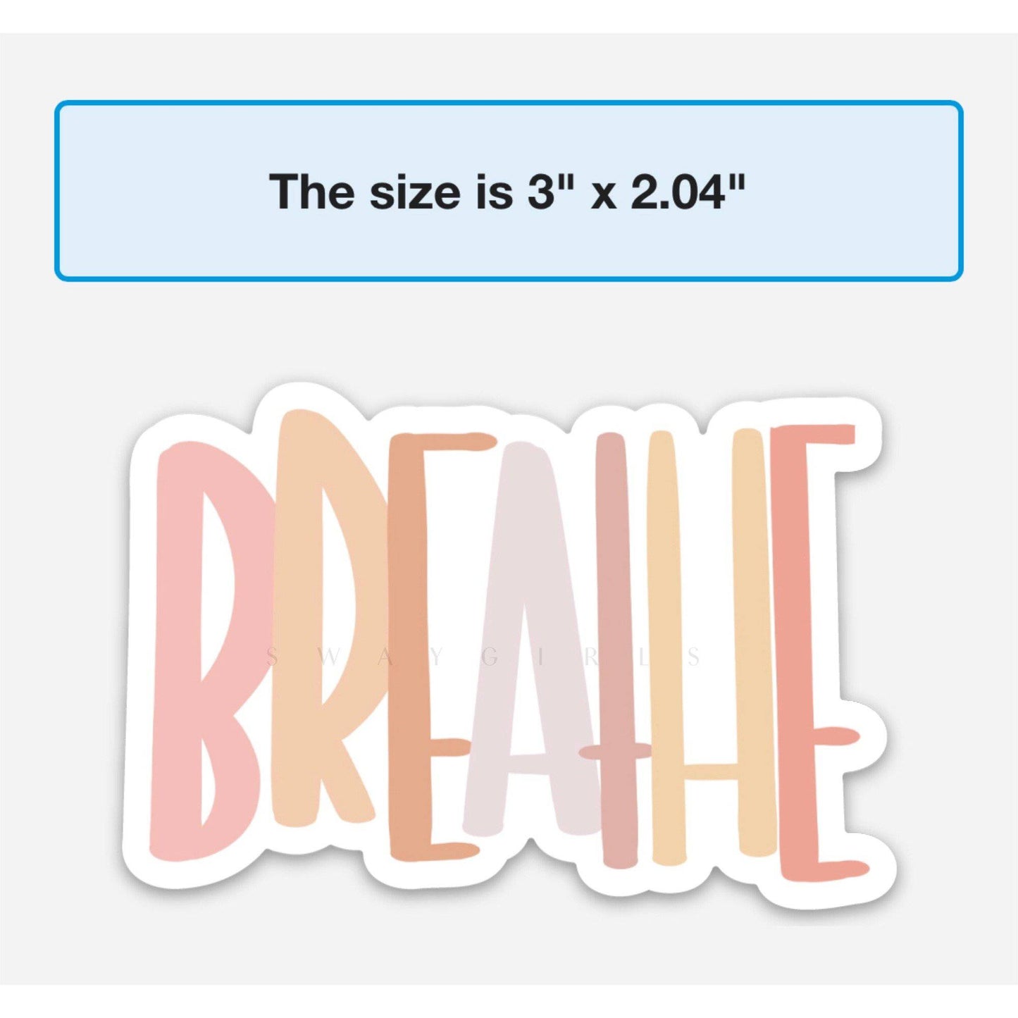 Breathe Vinyl Sticker
