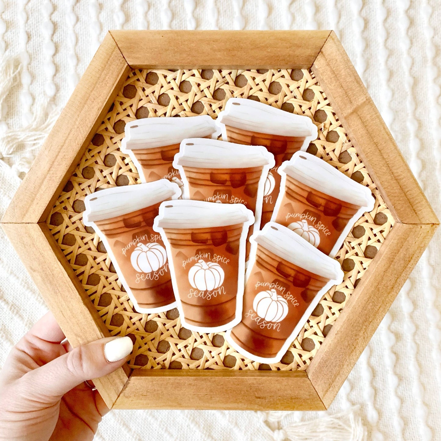 Pumpkin Spice Latte Season 3x2in. Sticker | Fall & Halloween