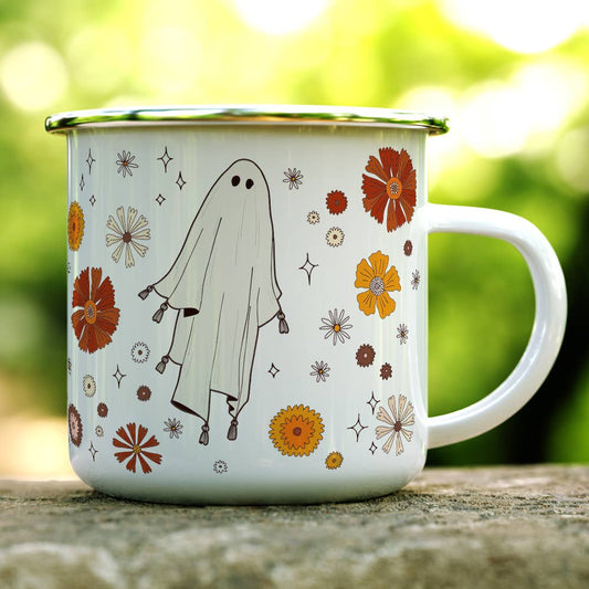 Boo Blooms 12 oz Camp Mug