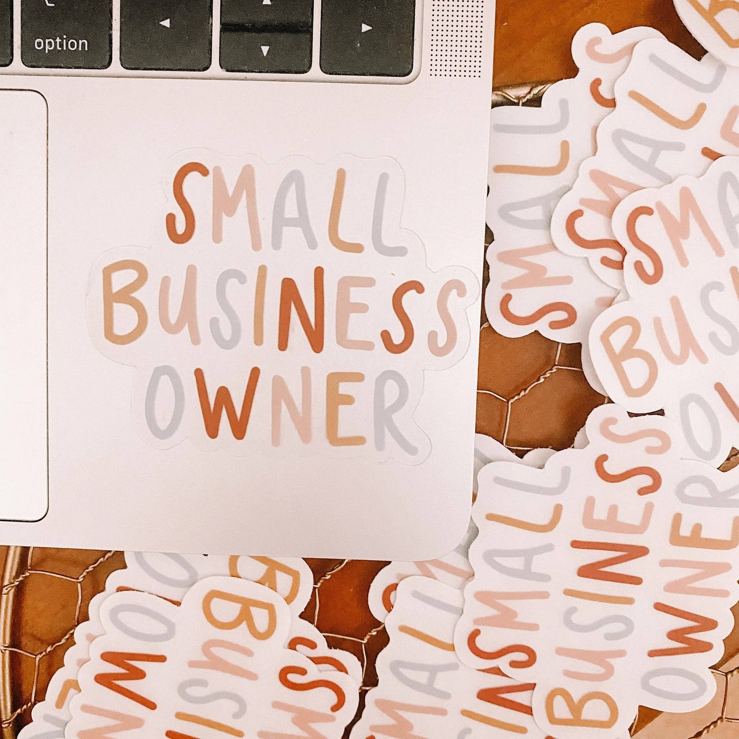 Clear Signature Small Business Owner Vinyl Stickers