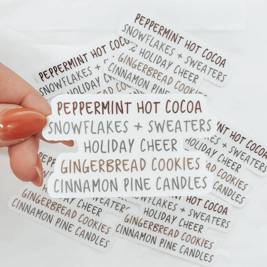Winter Favorites Vinyl Stickers