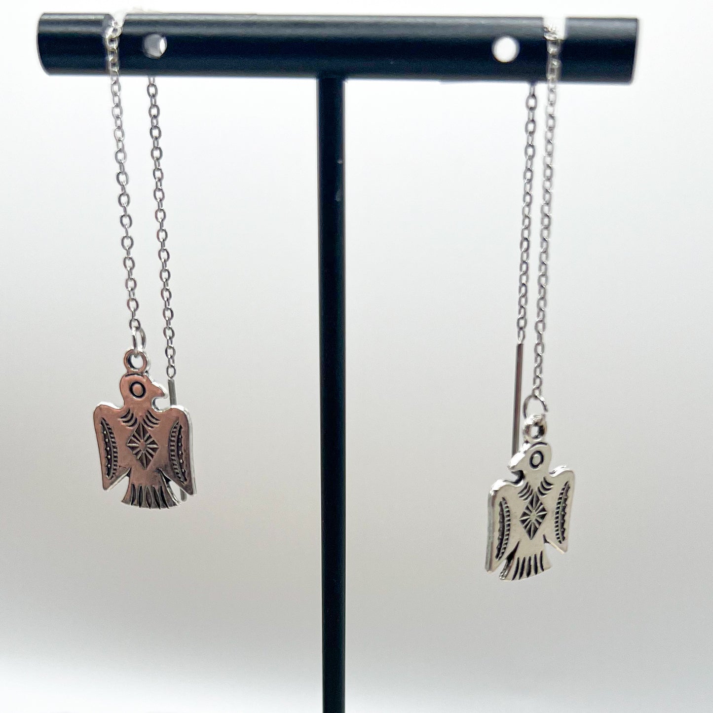 Aztec Thunderbird Threaded Earrings
