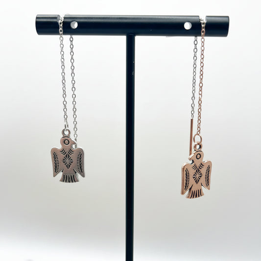 Aztec Thunderbird Threaded Earrings