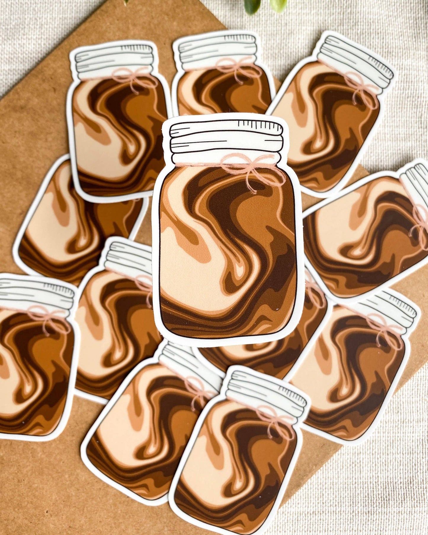 Iced Coffee Vinyl Sticker