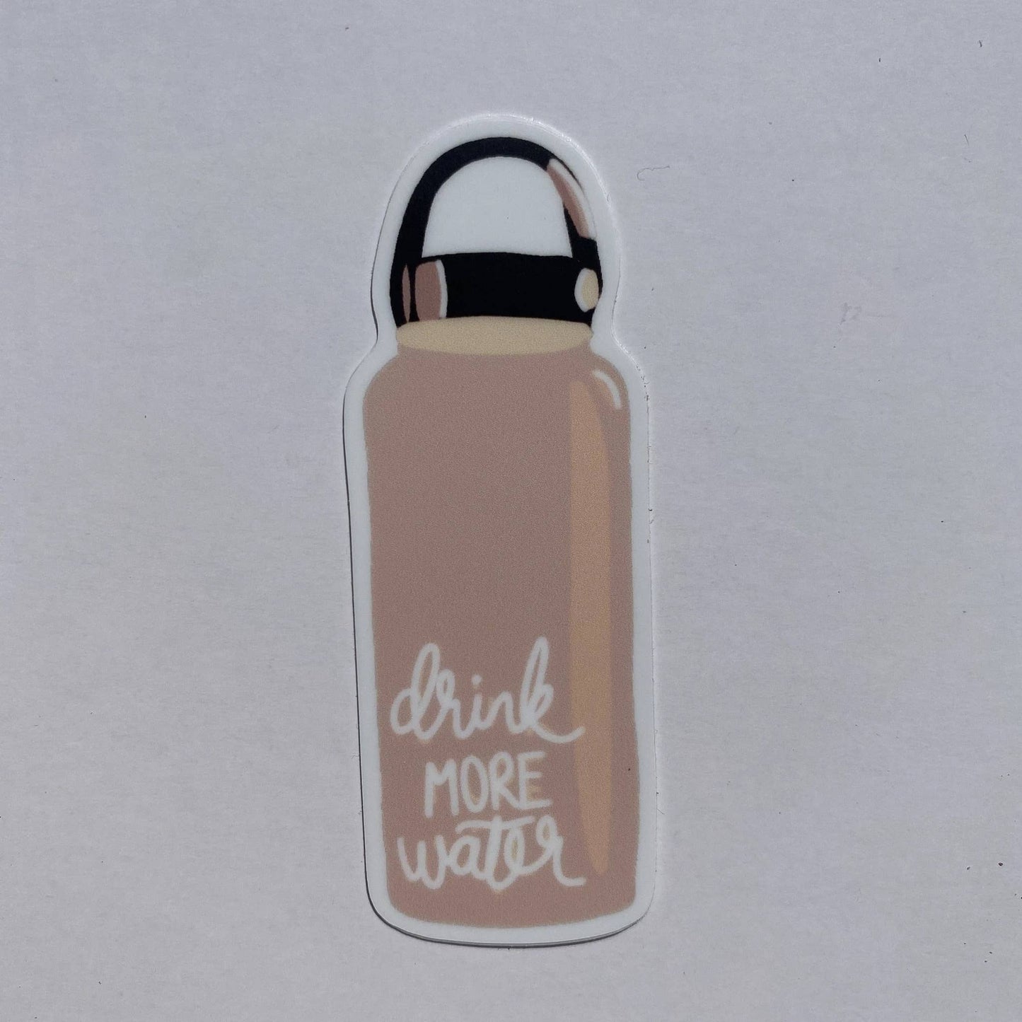 Drink More Water Pink Waterbottle Vinyl Stickers
