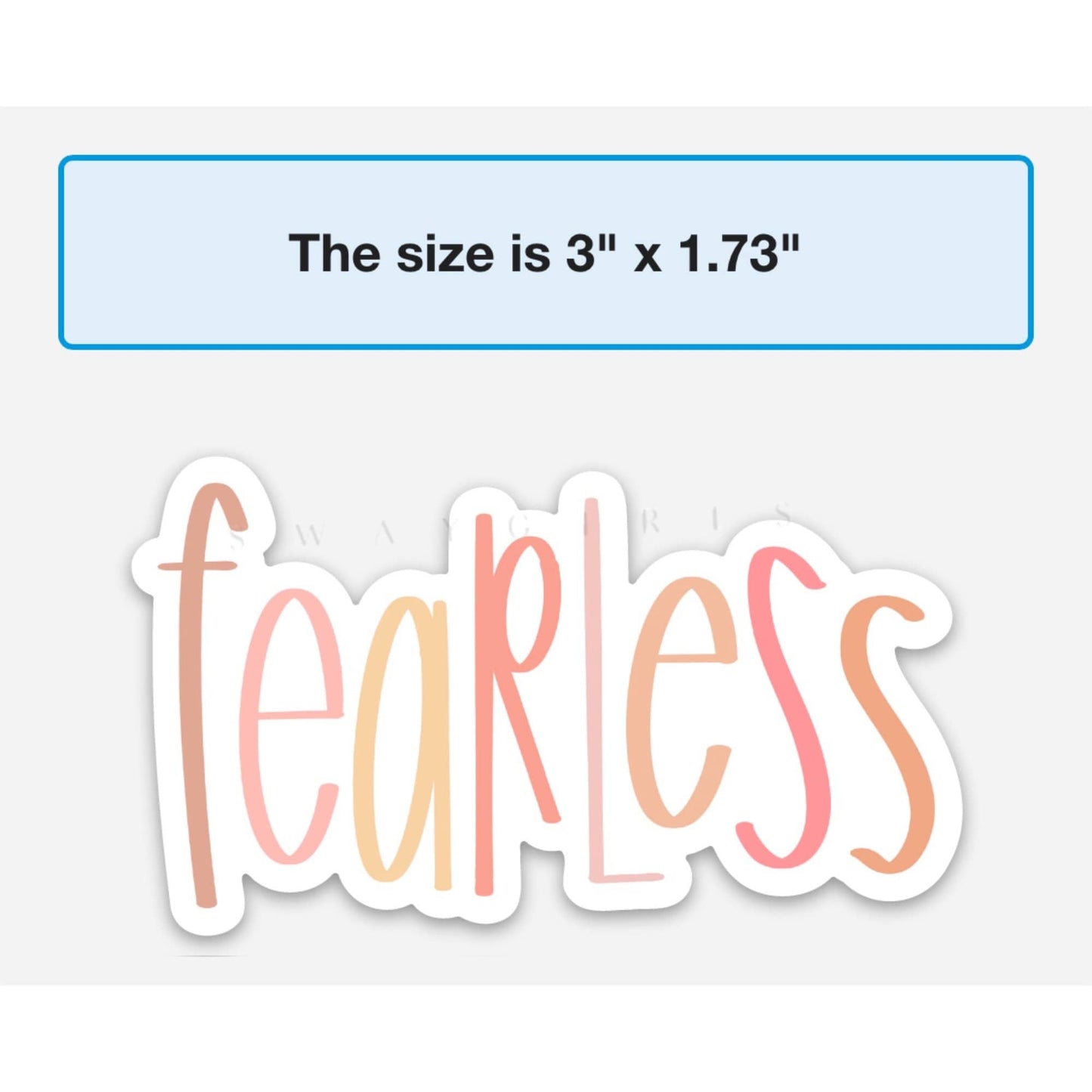 Fearless Vinyl Sticker