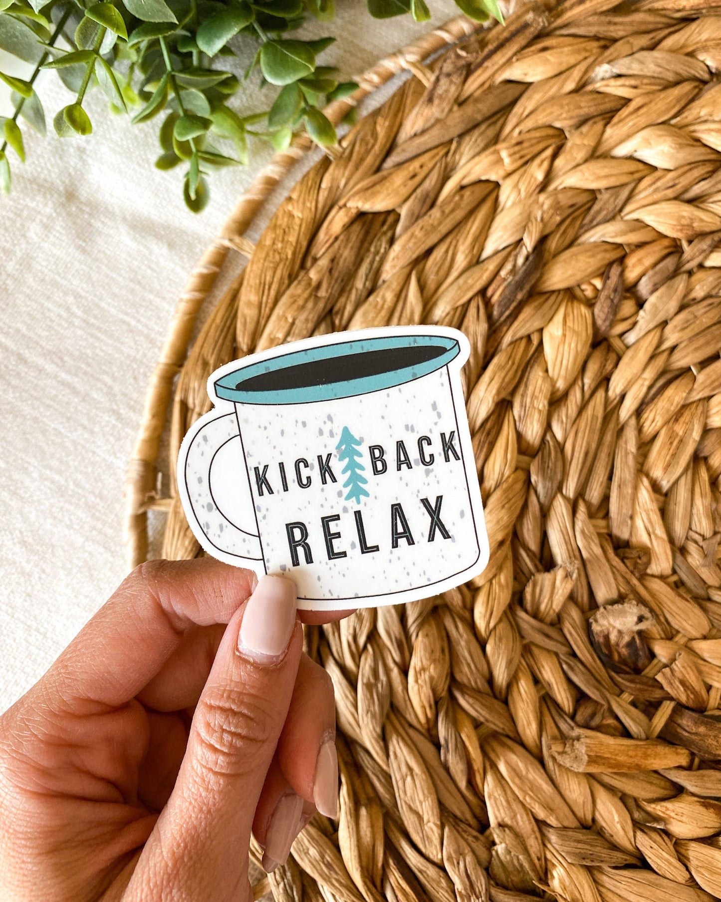 Kick Back Relax Vinyl Sticker