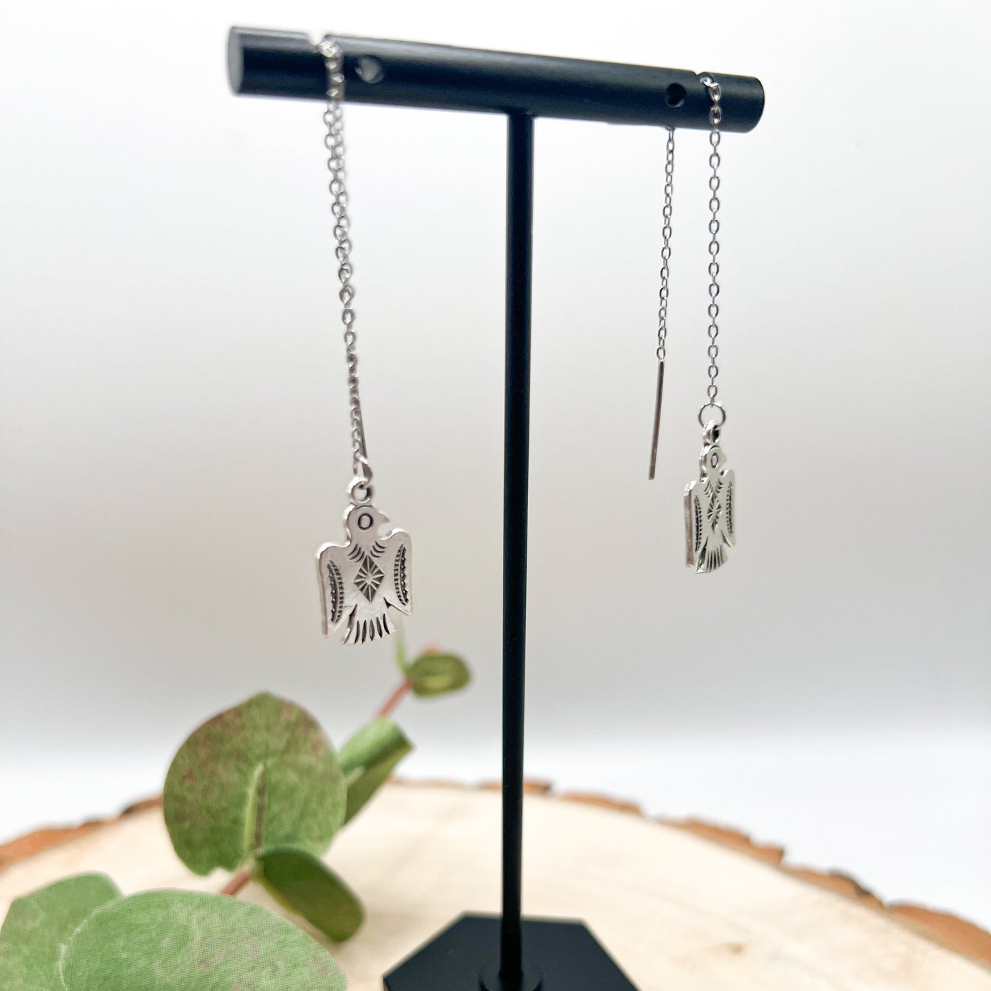 Aztec Thunderbird Threaded Earrings