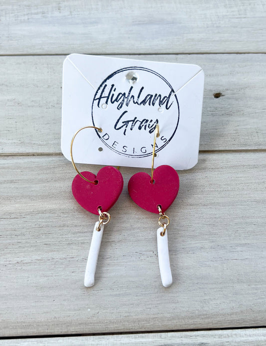 Heart Sucker Clay Dangles