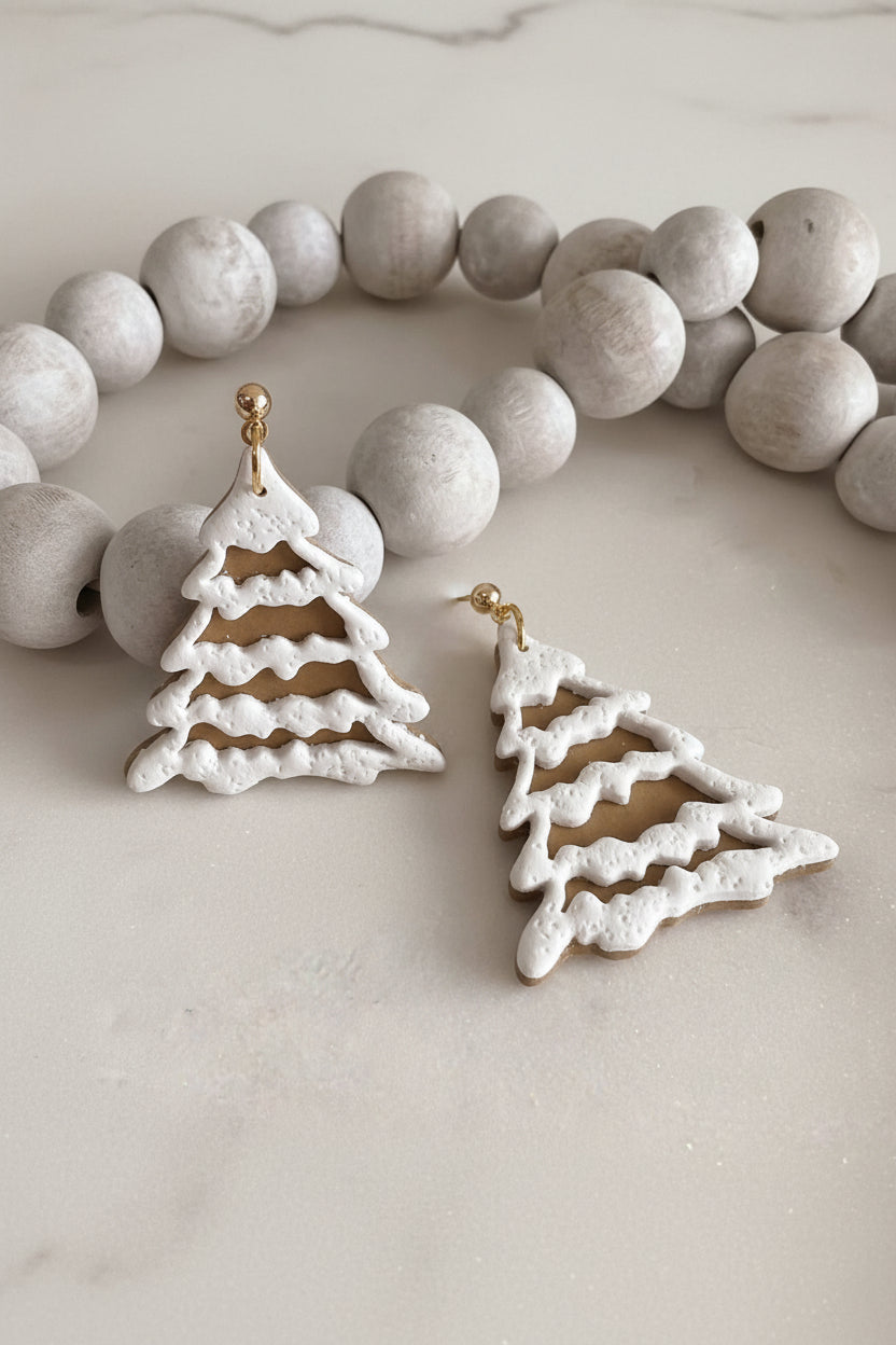 White Christmas Dangles