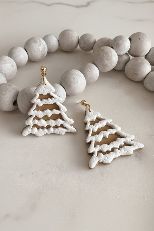White Christmas Dangles