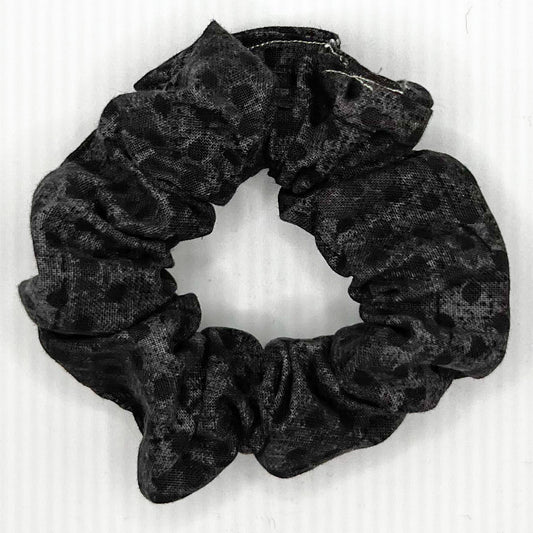 Black Polka Dots Scrunchie