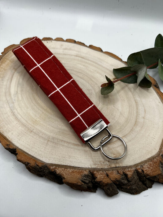 Clay Geometric Keychain Wristlet