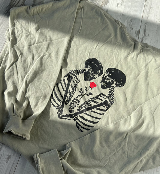 SECOND CHANCE:  Lovers Skelly Long Sleeve - XLarge