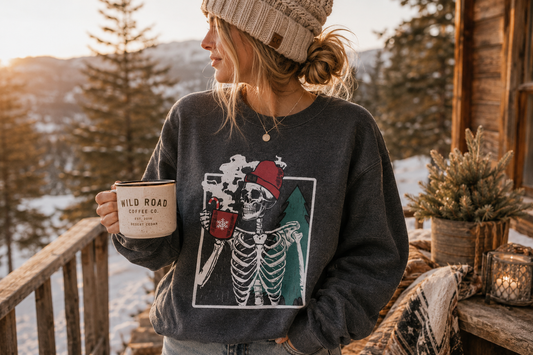 Christmas Skelly Coffee Crewneck