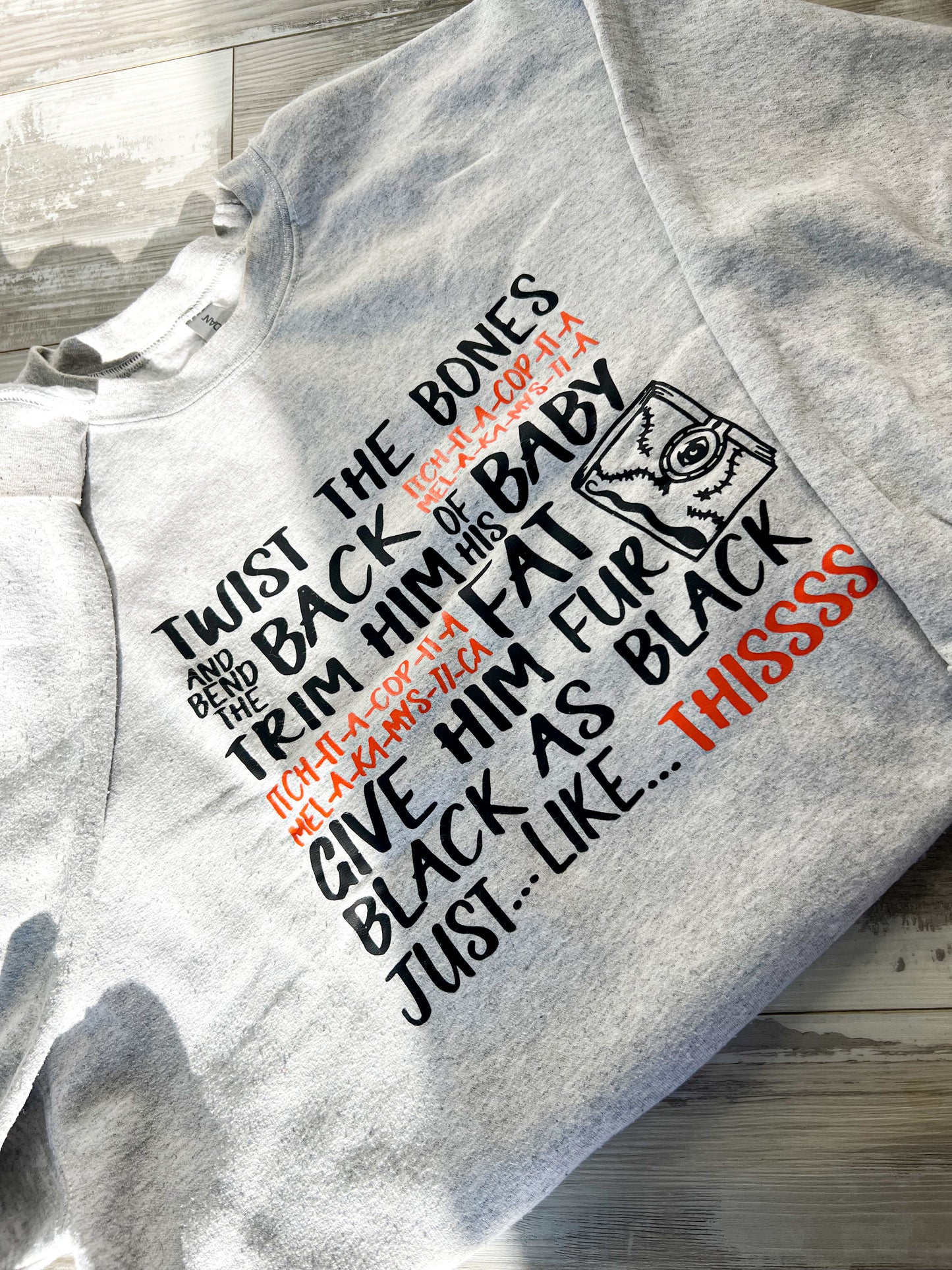 SECOND CHANCE:  Twist the Bones Crewneck -  XLarge