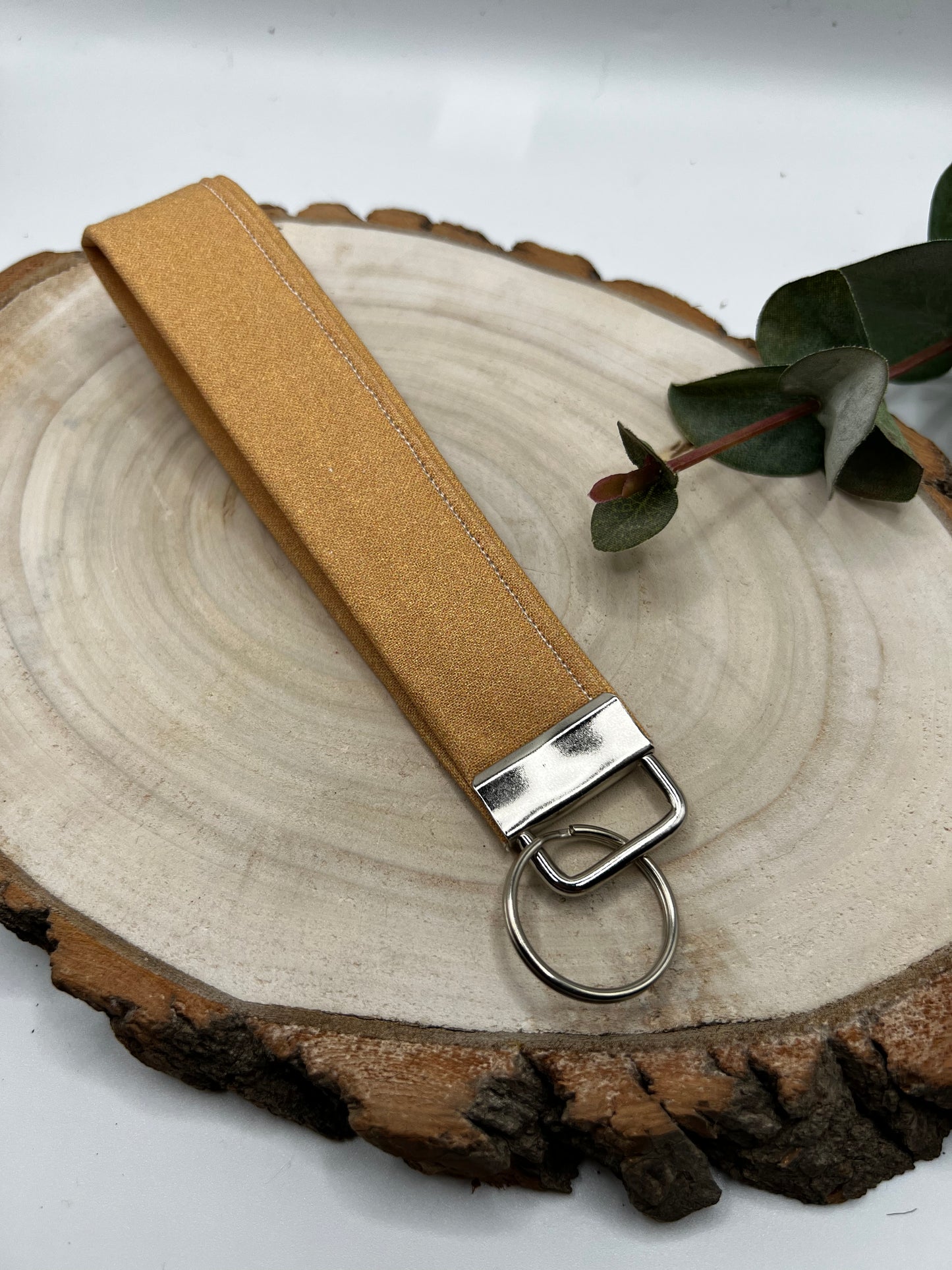 Mustard Keychain Wristlet