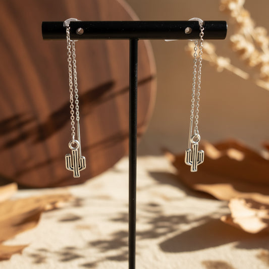 Cactus Threaded Earrings