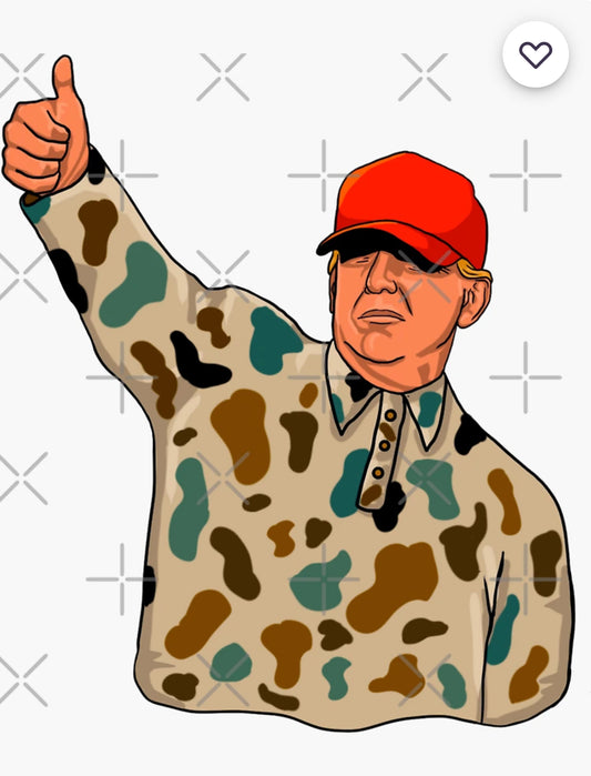Trump Camo Sticker