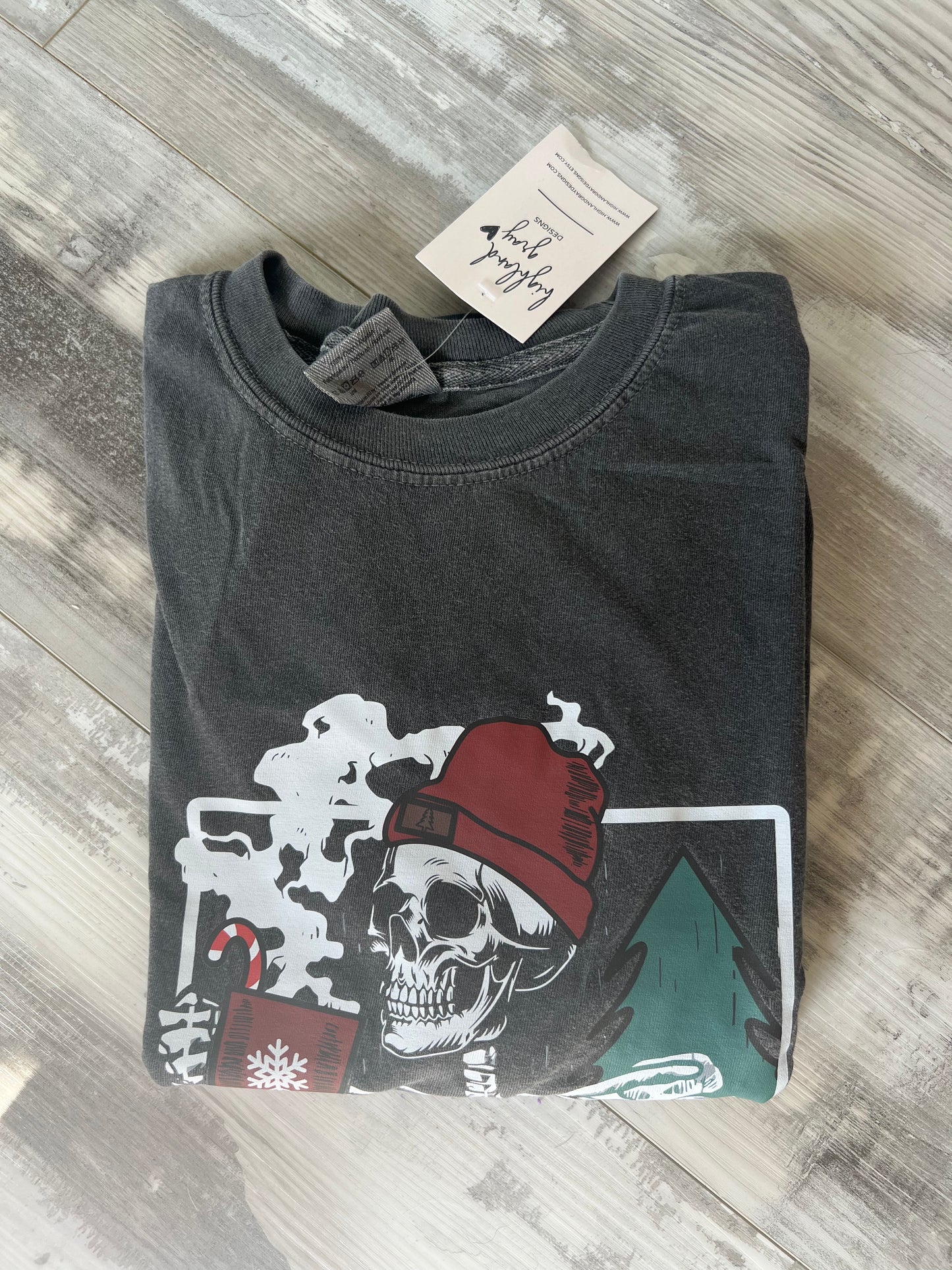 SECOND CHANCE:  Christmas Skelly Long Sleeve - Large