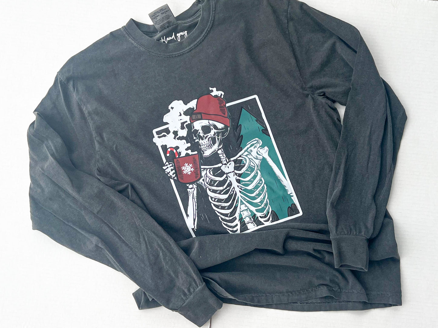Christmas Skelly Coffee Long Sleeve