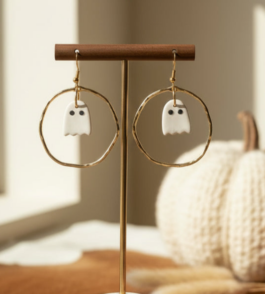 Gold Ghost Hoops