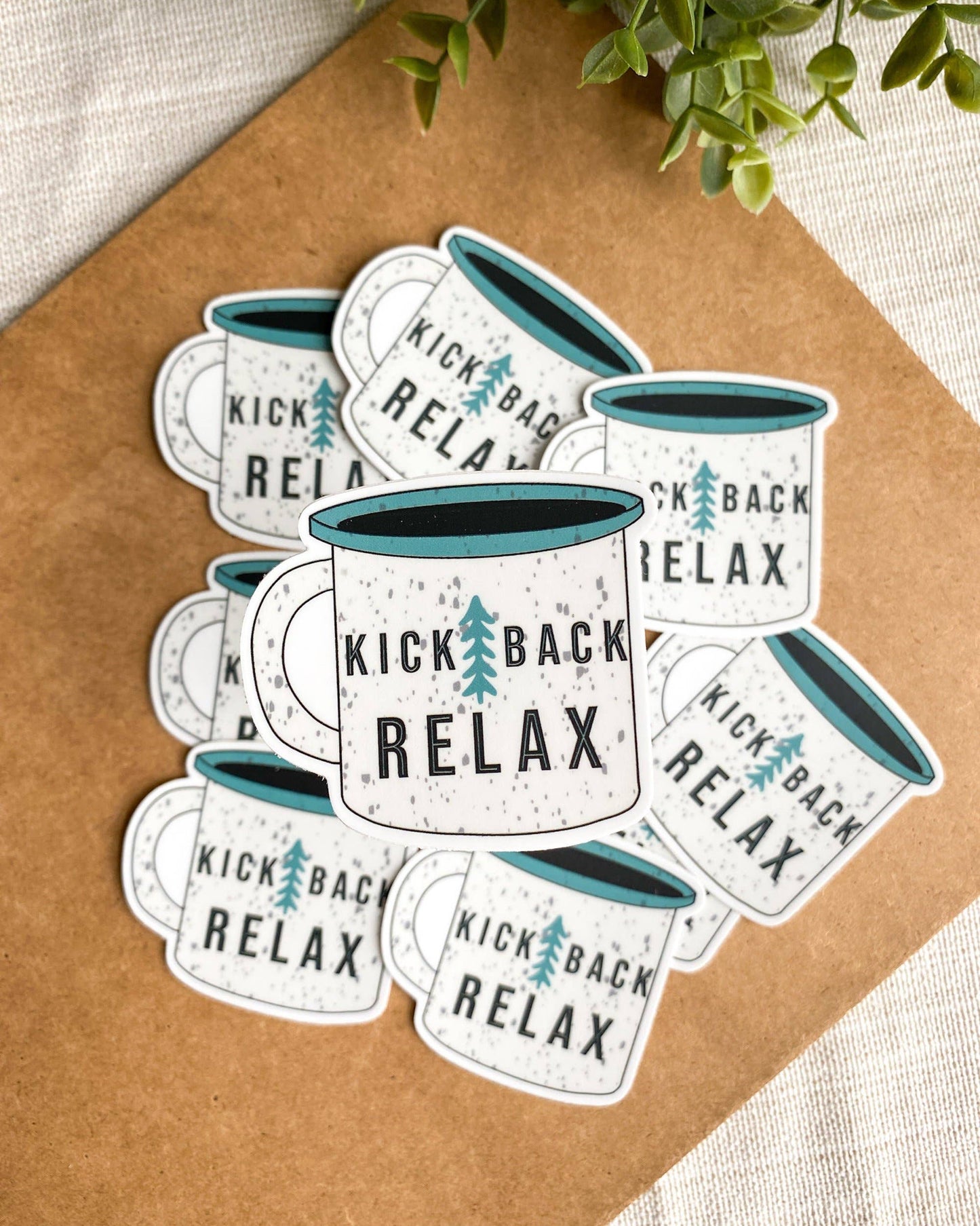 Kick Back Relax Vinyl Sticker