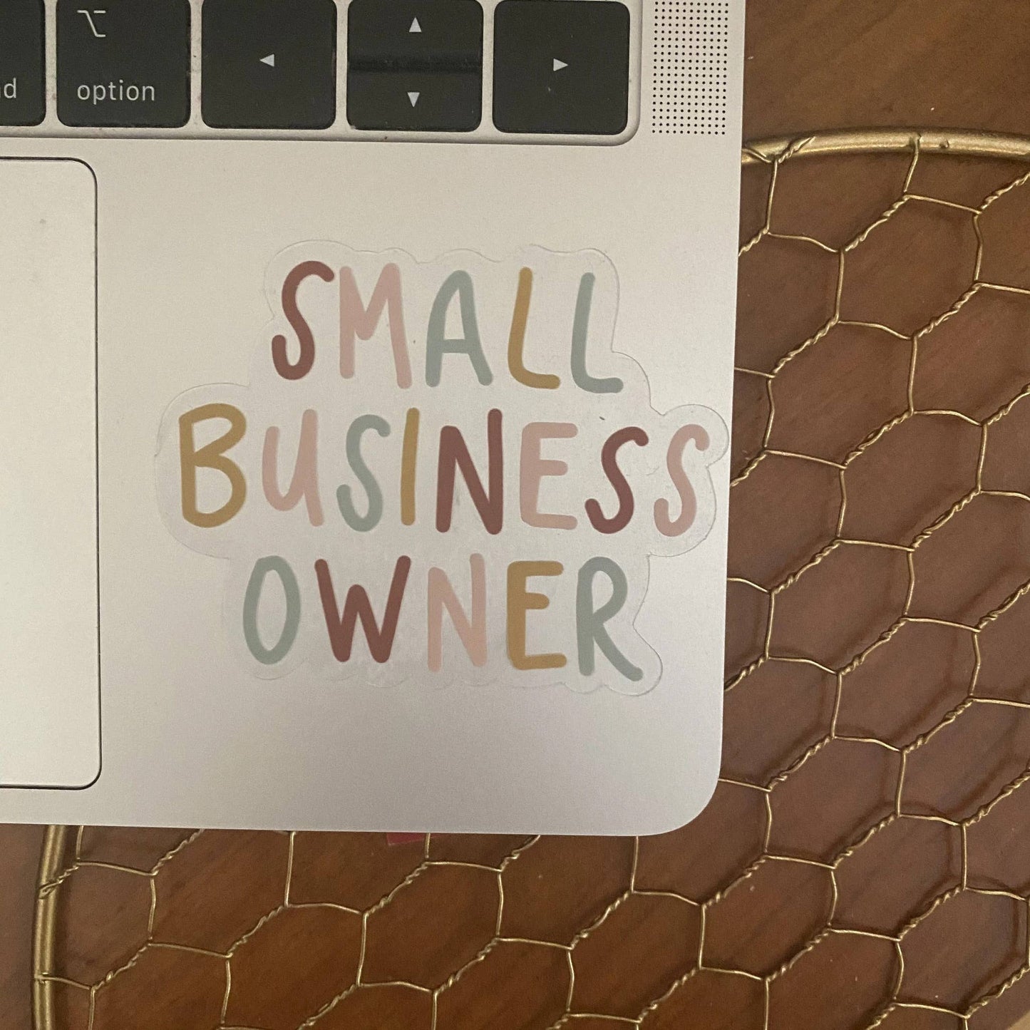 Clear Signature Small Business Owner Vinyl Stickers
