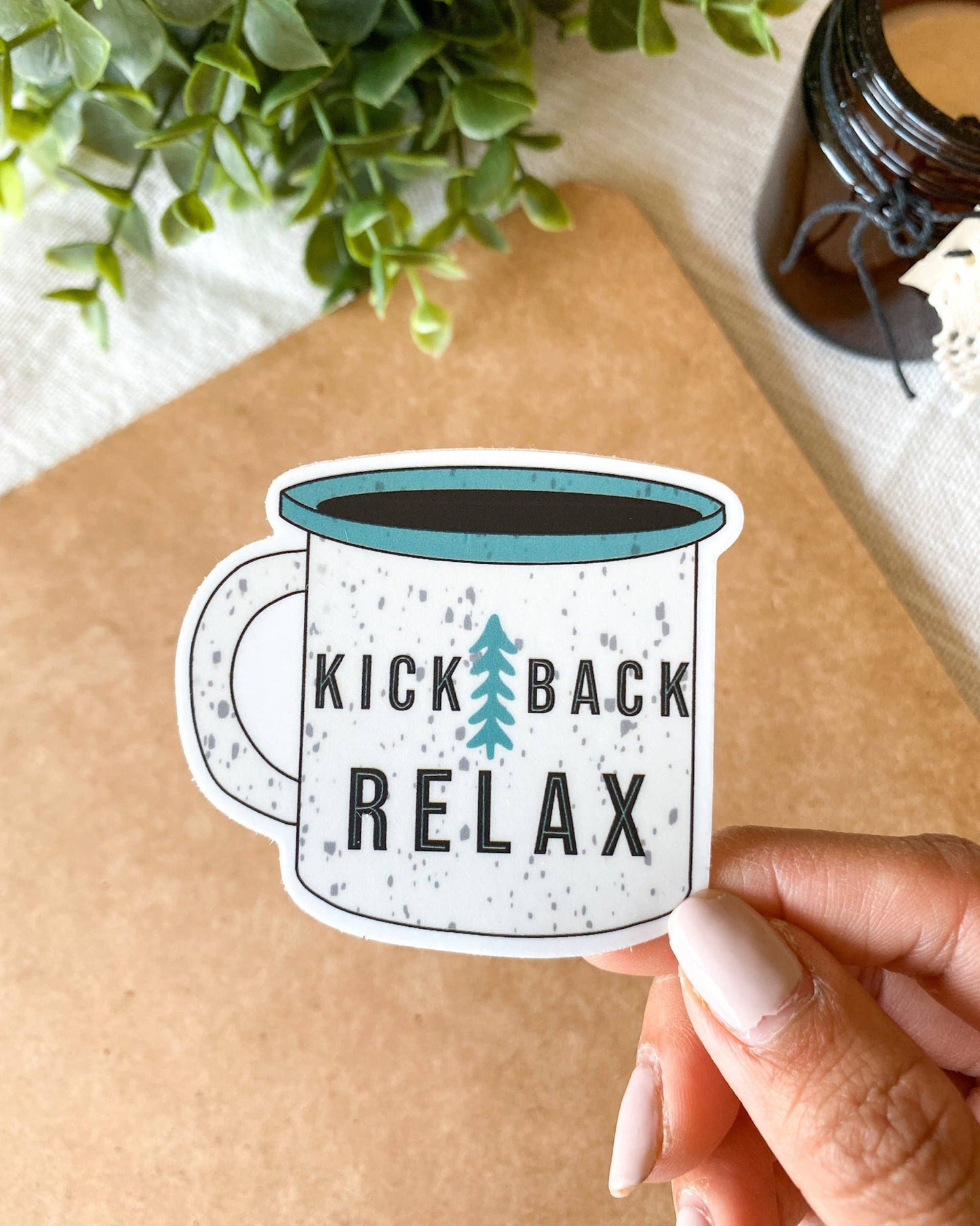 Kick Back Relax Vinyl Sticker