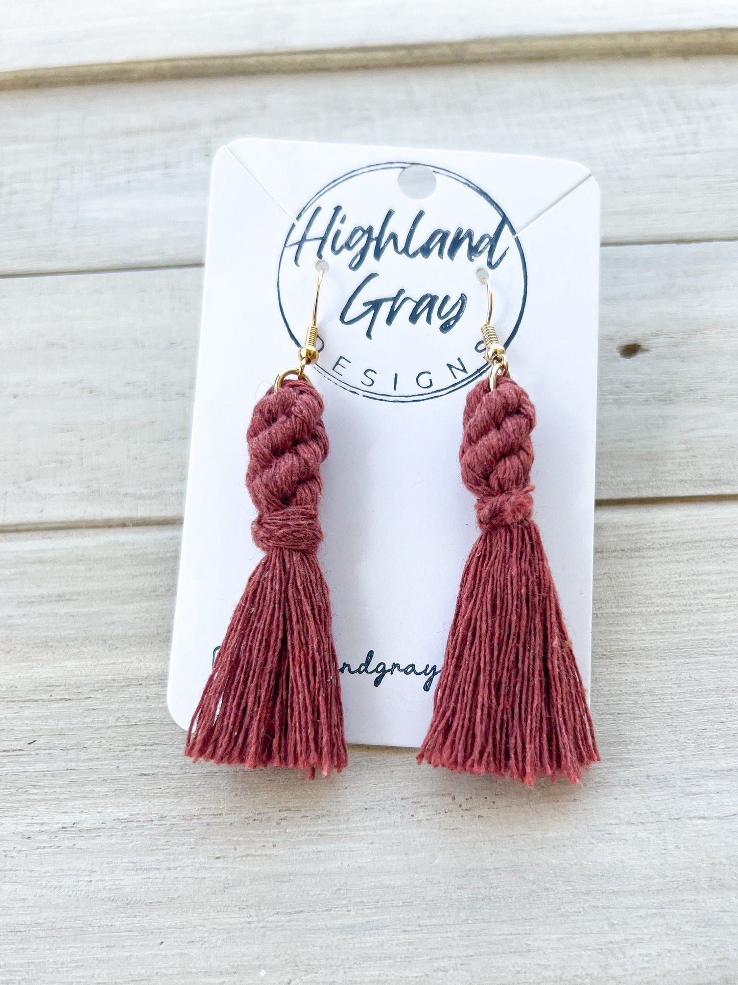 Macrame Tassle Earrings | Boho Earrings | Fringe Earrings | Gold Earrings | Silver Earrings | Bohemian Jewelry