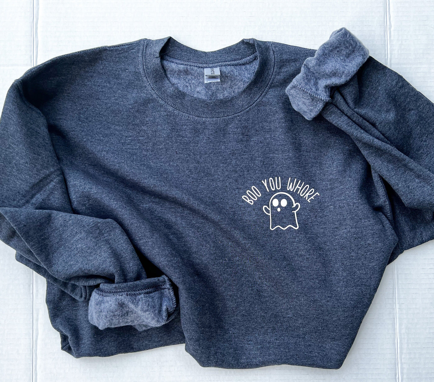 Boo Crewneck, Halloween, Boo You Whore Sweatshirt, Loose Fit, Oversized, Fall Swestshirt, Mean Girls Crewneck