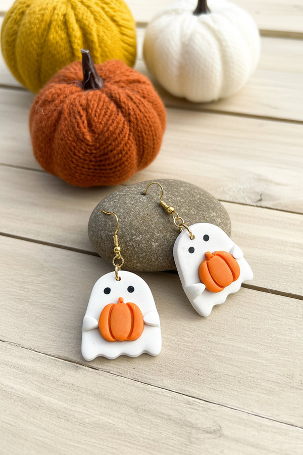 Ghost Pumpkin Dangles