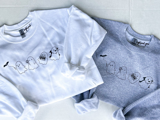 Ghost Crewneck, Halloween, Ghost, Ghost Sweatshirt, Loose Fit, Oversized, Halloween Costume
