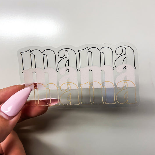 Mama Sticker // Mother's Day Sticker // Mama Triple Sticker