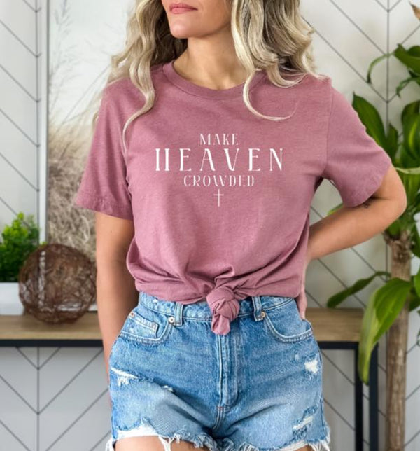Make Heaven Crowded Tee Maroon