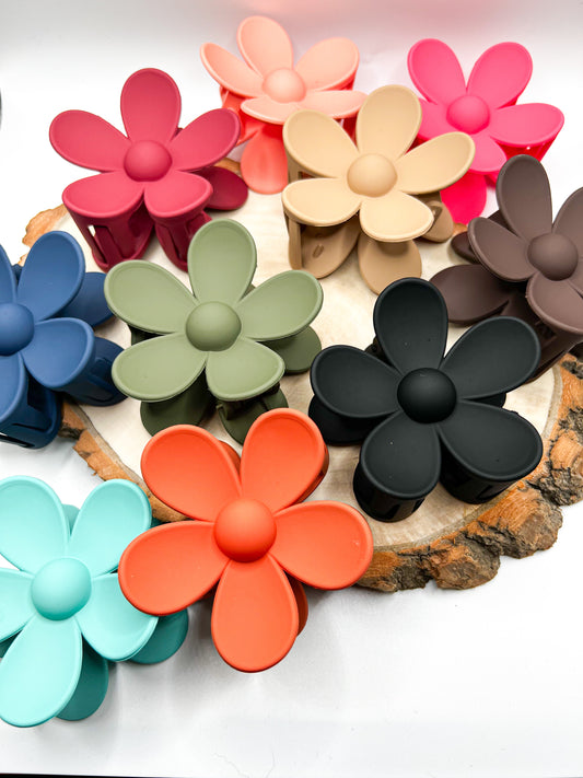 Flower Claw Clips