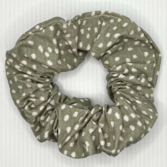 Green Speckled Scrunchie